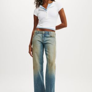 Low Rise Straight Jean