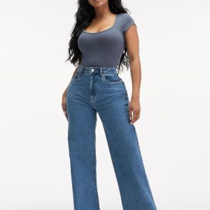 Curvy Stretch Wide Jean