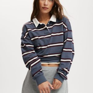 Oversized Long Sleeve Polo