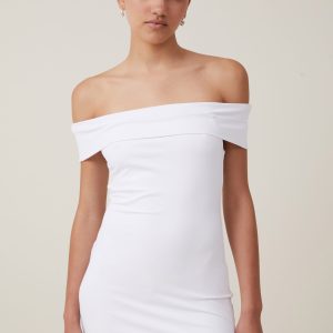 Off Shoulder Luxe Mini Dress