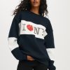 I Love NY Graphic Crew Sweatshirt