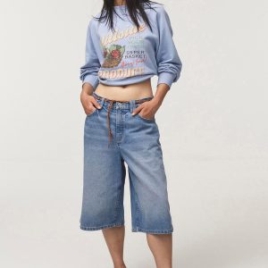 Classic Fleece Graphic Raglan Crew Sweatshirt