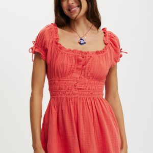 Sadie Button Through Playsuit