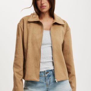 Drew Faux Suede Jacket
