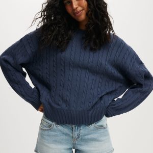 Cotton Crew Neck Sweater