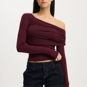One Shoulder Base Layer Long Sleeve