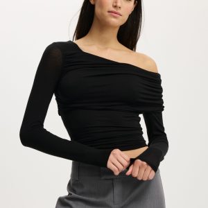 One Shoulder Base Layer Long Sleeve