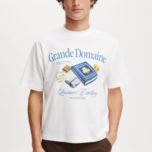 Cropped Fit Graphic T-Shirt