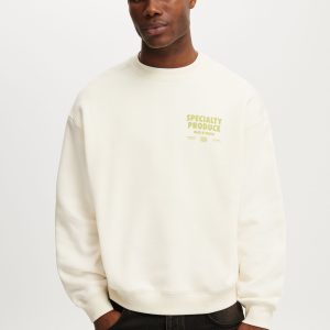 Box Fit Graphic Crew Sweater
