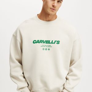 Box Fit Graphic Crew Sweater