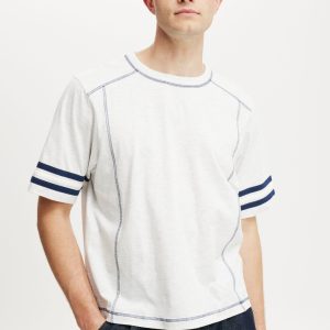 Cropped Fit Panel T-Shirt