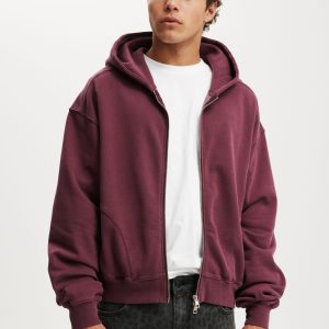 Cropped Zip Up Hoodie