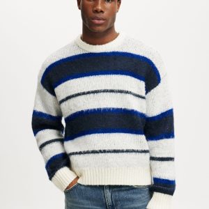 Box Fit Fuzzy Crew Knit