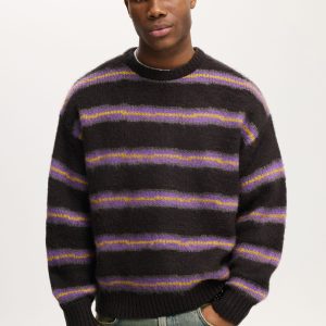 Box Fit Fuzzy Crew Knit