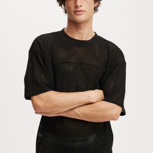 Cropped Fit Knitted Jersey