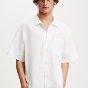 Eli Linen Blend Short Sleeve Shirt