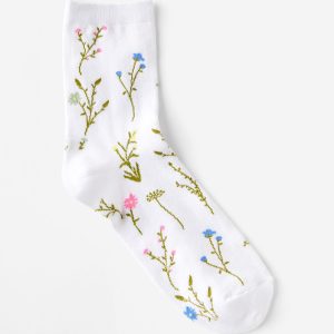 Floral Crew Sock