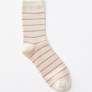 Grid Pattern Crew Sock