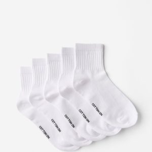 5Pk Quarter Crew Sock