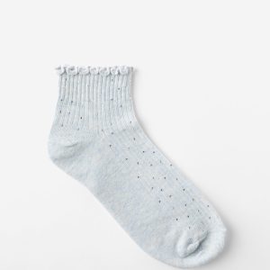 Diamante Frill Ankle Sock