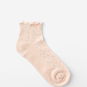 Diamante Frill Ankle Sock