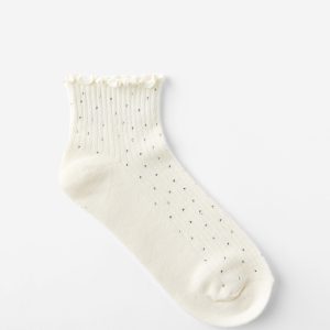 Diamante Frill Ankle Sock