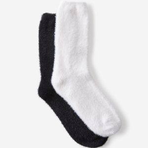 Fluffy Crew Sock 2Pk