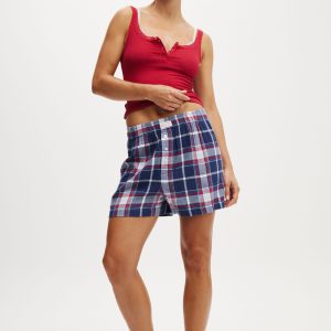 Flannel Boyfriend Boxer Short