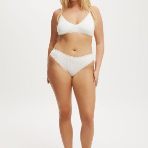 Organic Cotton Lace Cheeky Brief