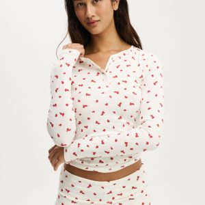 Sleep Recovery Henley Long Sleeve