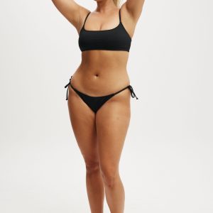 Straight Neck Crop Bikini Top