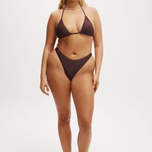 Refined High Side Thong Bikini Bottom