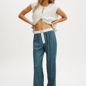 Flannel Wide Leg Pant