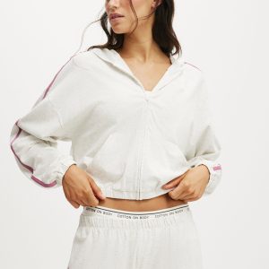 Departure Lounge Crop Hoodie