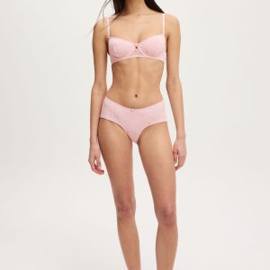 Sophie Cotton Pointelle Boyshort Brief
